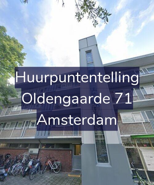 Foto gevel Huurpuntentelling voor Oldengaarde 71, Amsterdam