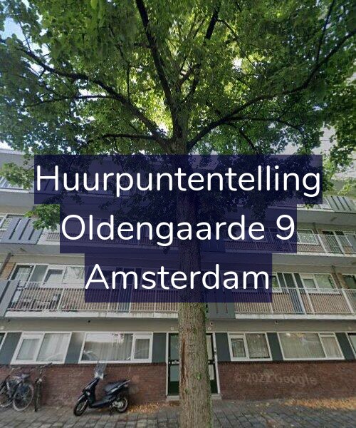 Foto gevel Huurpuntentelling voor Oldengaarde 9, Amsterdam