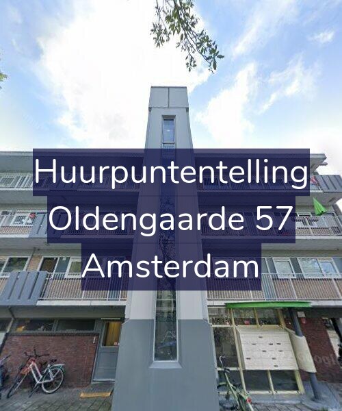 Foto gevel Huurpuntentelling voor Oldengaarde 57, Amsterdam
