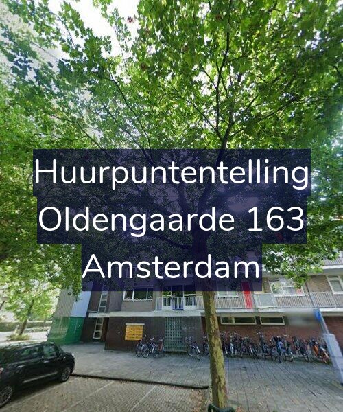 Foto gevel Huurpuntentelling voor Oldengaarde 163, Amsterdam