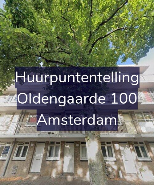 Foto gevel Huurpuntentelling voor Oldengaarde 100, Amsterdam