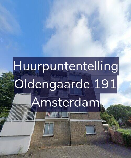 Foto gevel Huurpuntentelling voor Oldengaarde 191, Amsterdam