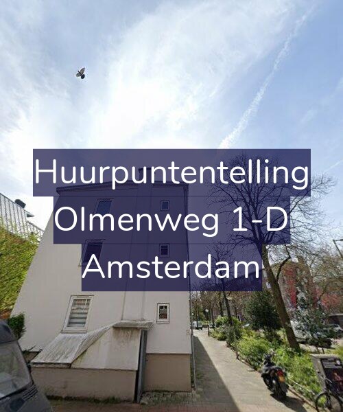 Foto gevel Huurpuntentelling voor Olmenweg 1-D, Amsterdam