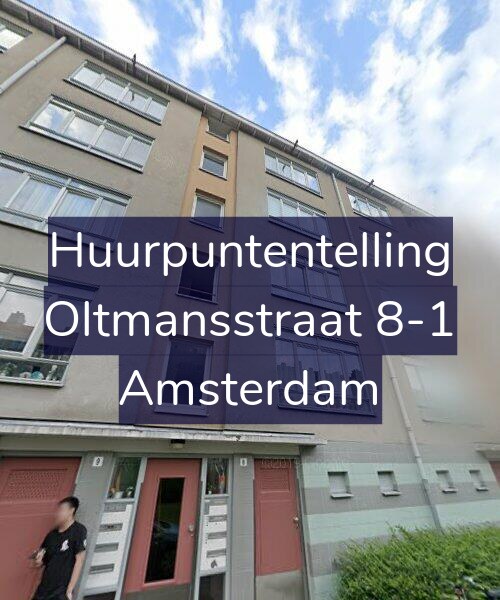 Foto gevel Huurpuntentelling voor Oltmansstraat 8-1, Amsterdam