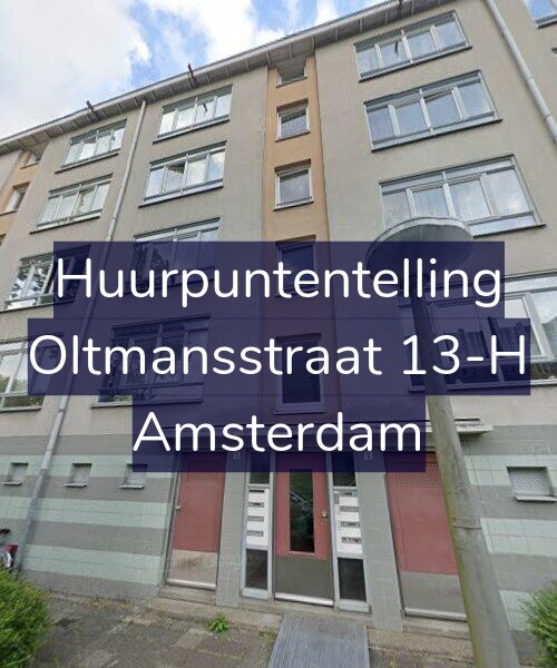 Foto gevel Huurpuntentelling voor Oltmansstraat 13-H, Amsterdam