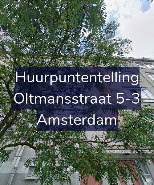 Foto gevel Huurpuntentelling voor Oltmansstraat 5-3, Amsterdam