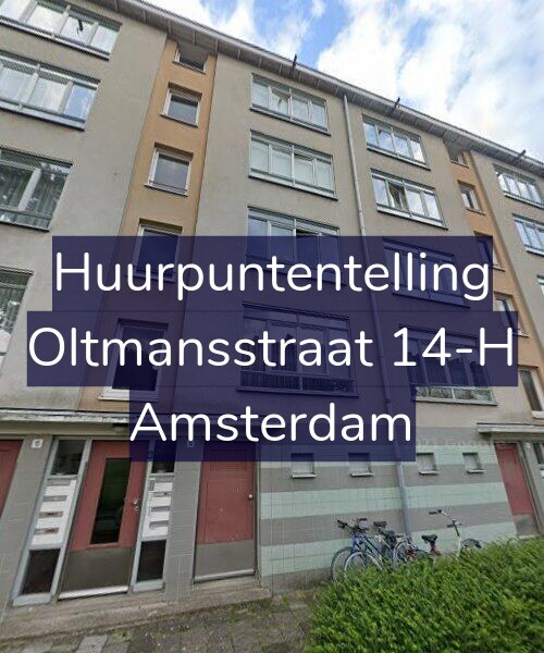 Foto gevel Huurpuntentelling voor Oltmansstraat 14-H, Amsterdam