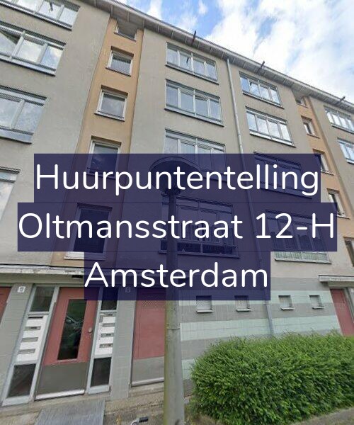 Foto gevel Huurpuntentelling voor Oltmansstraat 12-H, Amsterdam