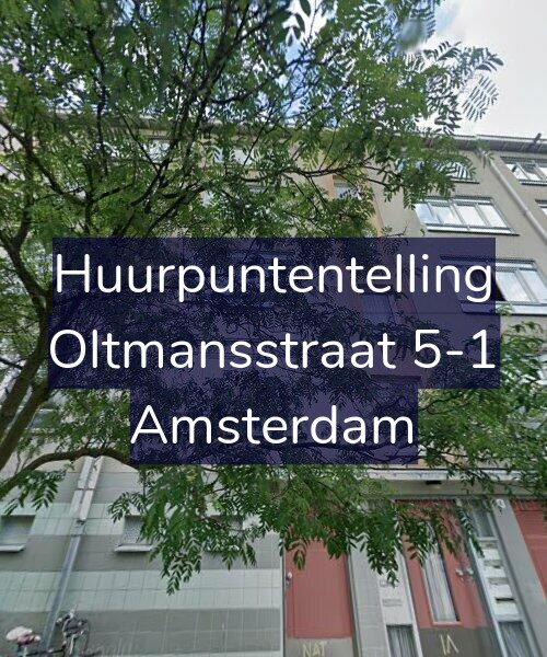 Foto gevel Huurpuntentelling voor Oltmansstraat 5-1, Amsterdam