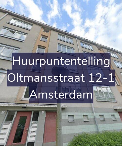 Foto gevel Huurpuntentelling voor Oltmansstraat 12-1, Amsterdam