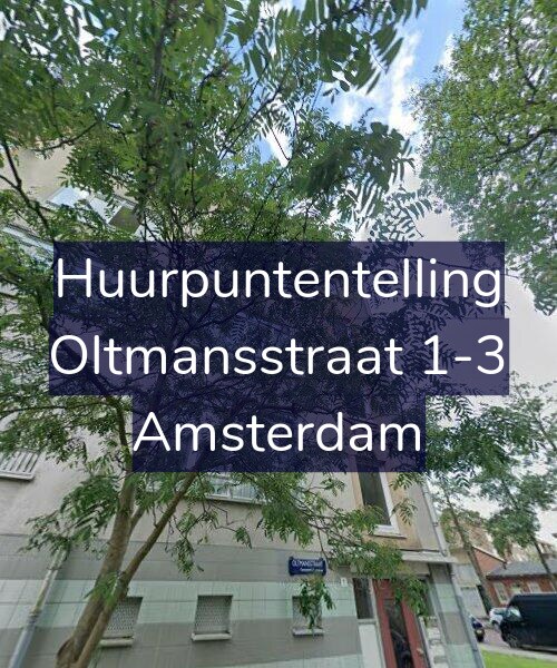 Foto gevel Huurpuntentelling voor Oltmansstraat 1-3, Amsterdam