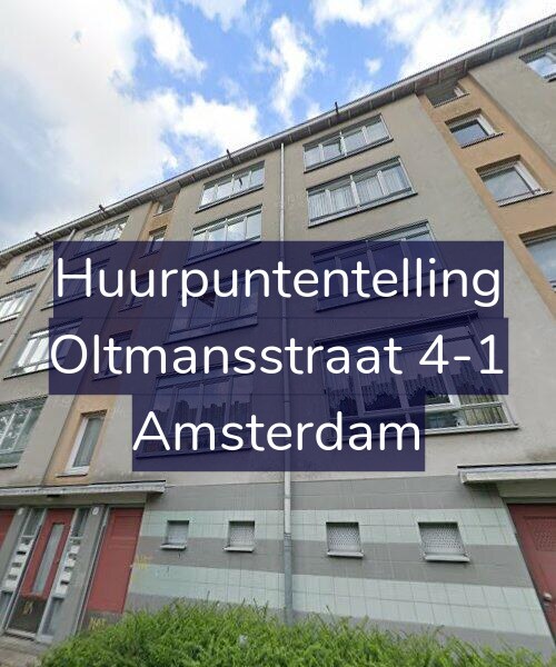 Foto gevel Huurpuntentelling voor Oltmansstraat 4-1, Amsterdam