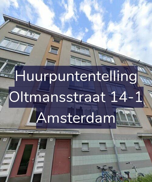 Foto gevel Huurpuntentelling voor Oltmansstraat 14-1, Amsterdam