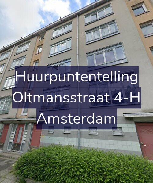 Foto gevel Huurpuntentelling voor Oltmansstraat 4-H, Amsterdam