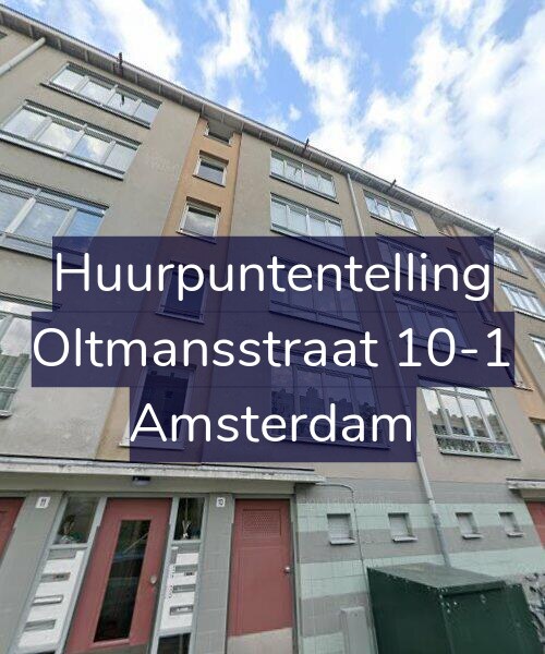 Foto gevel Huurpuntentelling voor Oltmansstraat 10-1, Amsterdam