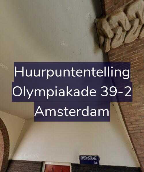 Foto gevel Huurpuntentelling voor Olympiakade 39-2, Amsterdam
