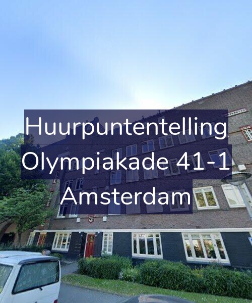 Foto gevel Huurpuntentelling voor Olympiakade 41-1, Amsterdam