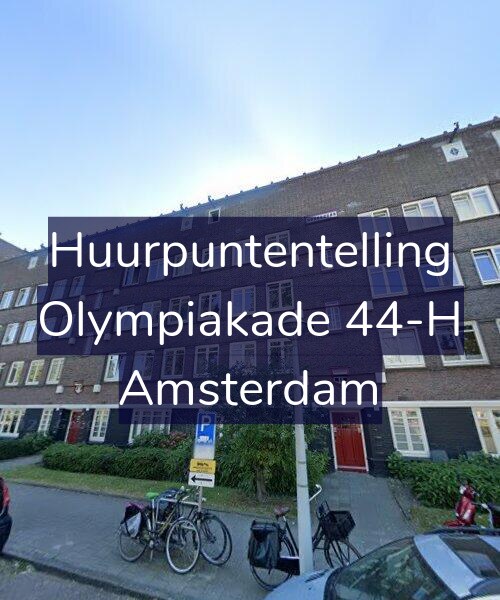 Foto gevel Huurpuntentelling voor Olympiakade 44-H, Amsterdam