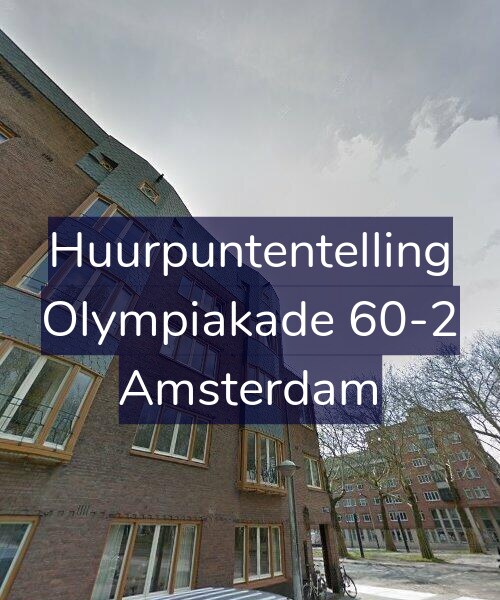 Foto gevel Huurpuntentelling voor Olympiakade 60-2, Amsterdam