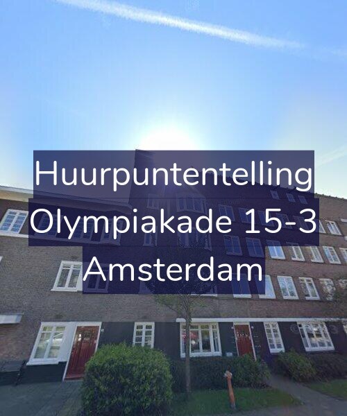 Foto gevel Huurpuntentelling voor Olympiakade 15-3, Amsterdam