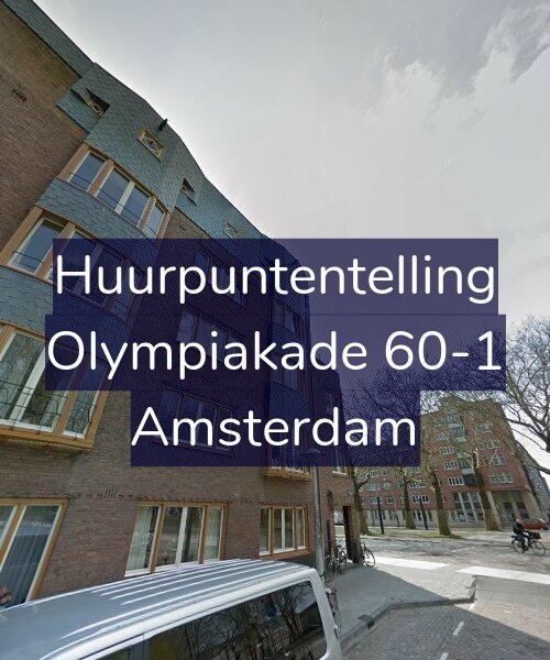 Foto gevel Huurpuntentelling voor Olympiakade 60-1, Amsterdam