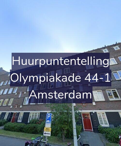 Foto gevel Huurpuntentelling voor Olympiakade 44-1, Amsterdam