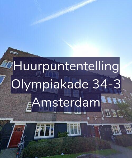 Foto gevel Huurpuntentelling voor Olympiakade 34-3, Amsterdam