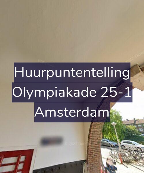 Foto gevel Huurpuntentelling voor Olympiakade 25-1, Amsterdam