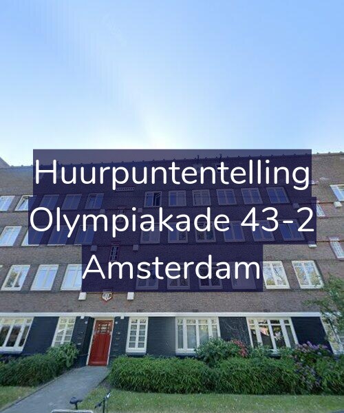 Foto gevel Huurpuntentelling voor Olympiakade 43-2, Amsterdam