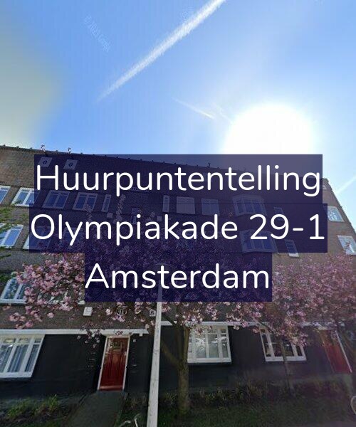 Foto gevel Huurpuntentelling voor Olympiakade 29-1, Amsterdam