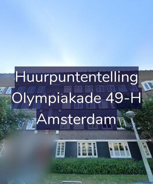 Foto gevel Huurpuntentelling voor Olympiakade 49-H, Amsterdam