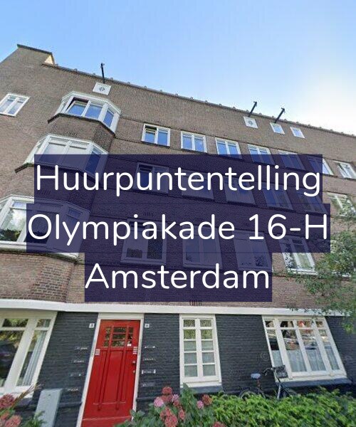 Foto gevel Huurpuntentelling voor Olympiakade 16-H, Amsterdam