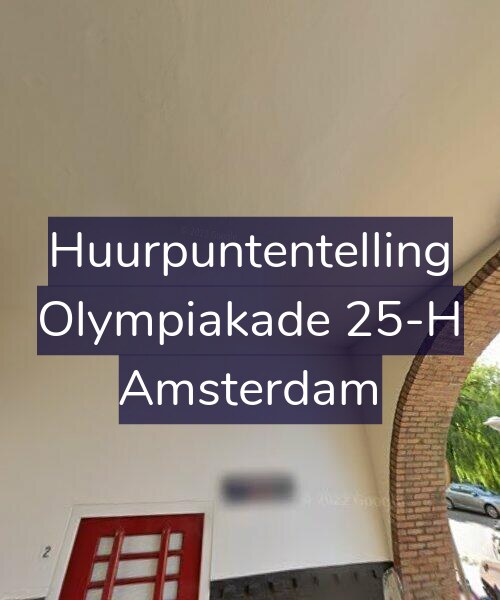 Foto gevel Huurpuntentelling voor Olympiakade 25-H, Amsterdam