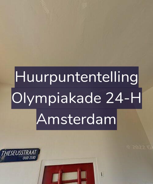 Foto gevel Huurpuntentelling voor Olympiakade 24-H, Amsterdam