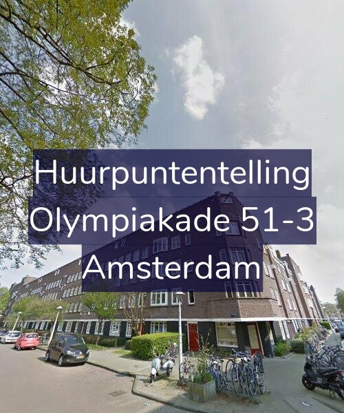Foto gevel Huurpuntentelling voor Olympiakade 51-3, Amsterdam