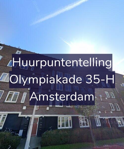Foto gevel Huurpuntentelling voor Olympiakade 35-H, Amsterdam