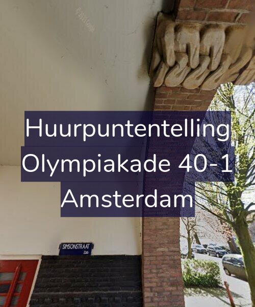 Foto gevel Huurpuntentelling voor Olympiakade 40-1, Amsterdam