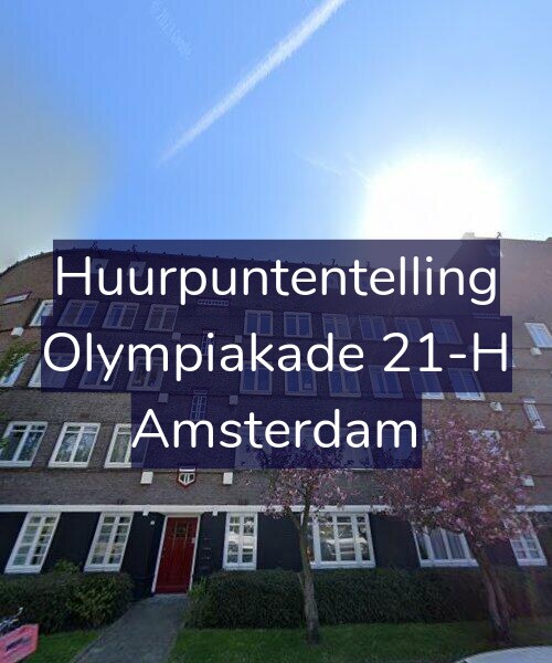 Foto gevel Huurpuntentelling voor Olympiakade 21-H, Amsterdam