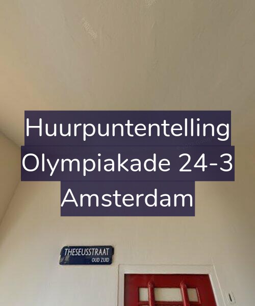 Foto gevel Huurpuntentelling voor Olympiakade 24-3, Amsterdam