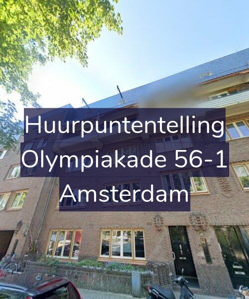 Foto gevel Huurpuntentelling voor Olympiakade 56-1, Amsterdam