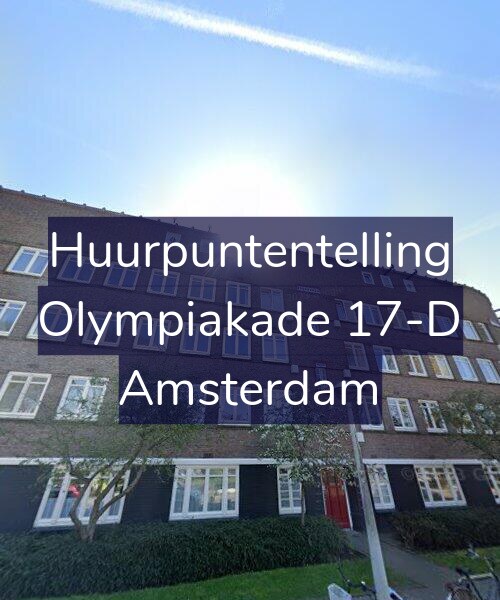 Foto gevel Huurpuntentelling voor Olympiakade 17-D, Amsterdam