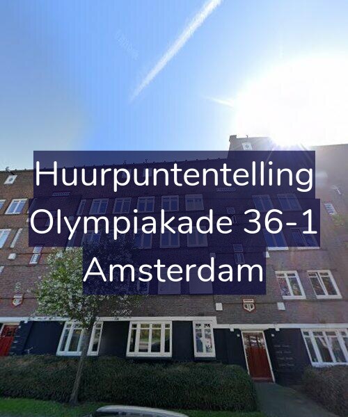 Foto gevel Huurpuntentelling voor Olympiakade 36-1, Amsterdam