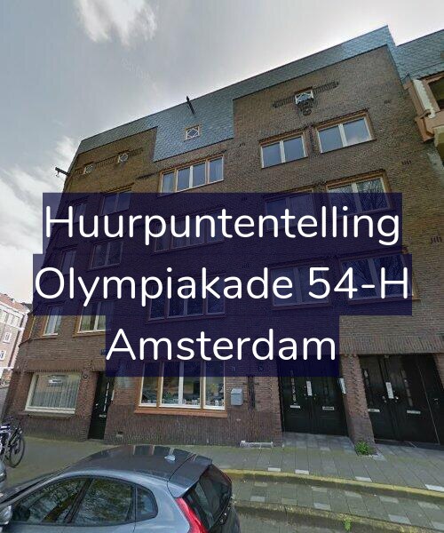 Foto gevel Huurpuntentelling voor Olympiakade 54-H, Amsterdam