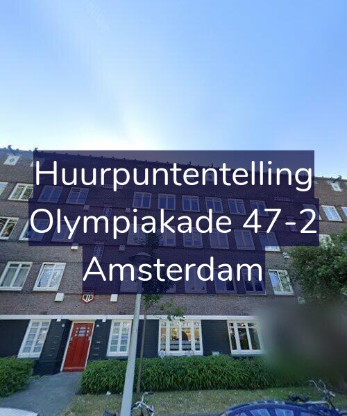 Foto gevel Huurpuntentelling voor Olympiakade 47-2, Amsterdam