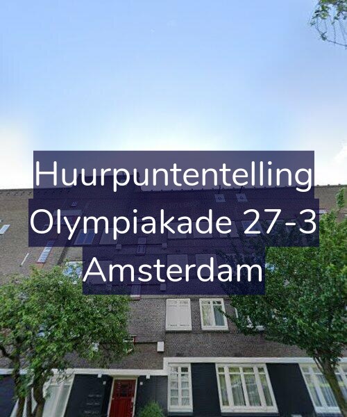 Foto gevel Huurpuntentelling voor Olympiakade 27-3, Amsterdam