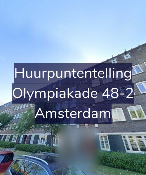 Foto gevel Huurpuntentelling voor Olympiakade 48-2, Amsterdam