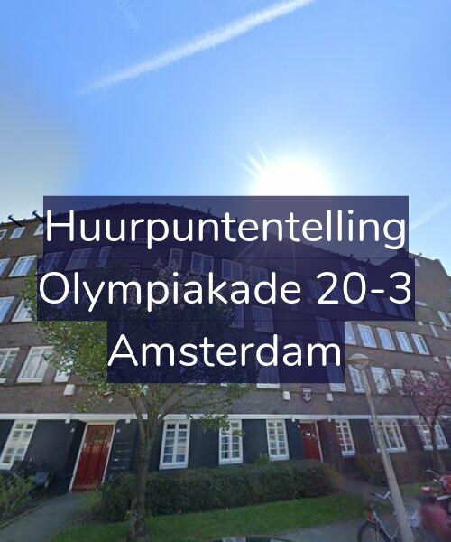 Foto gevel Huurpuntentelling voor Olympiakade 20-3, Amsterdam