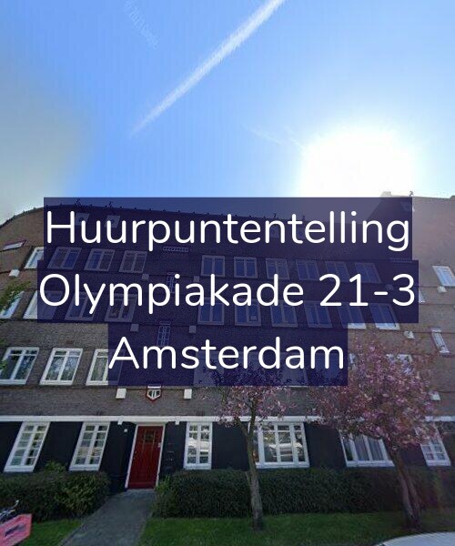 Foto gevel Huurpuntentelling voor Olympiakade 21-3, Amsterdam