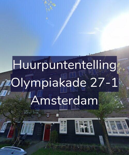Foto gevel Huurpuntentelling voor Olympiakade 27-1, Amsterdam