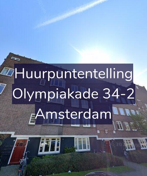 Foto gevel Huurpuntentelling voor Olympiakade 34-2, Amsterdam